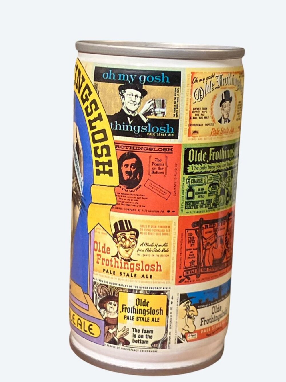 Olde Frothingslosh Beer Can Pittsburg Brewing Company  Collectible  Empty - Picture 11 of 16